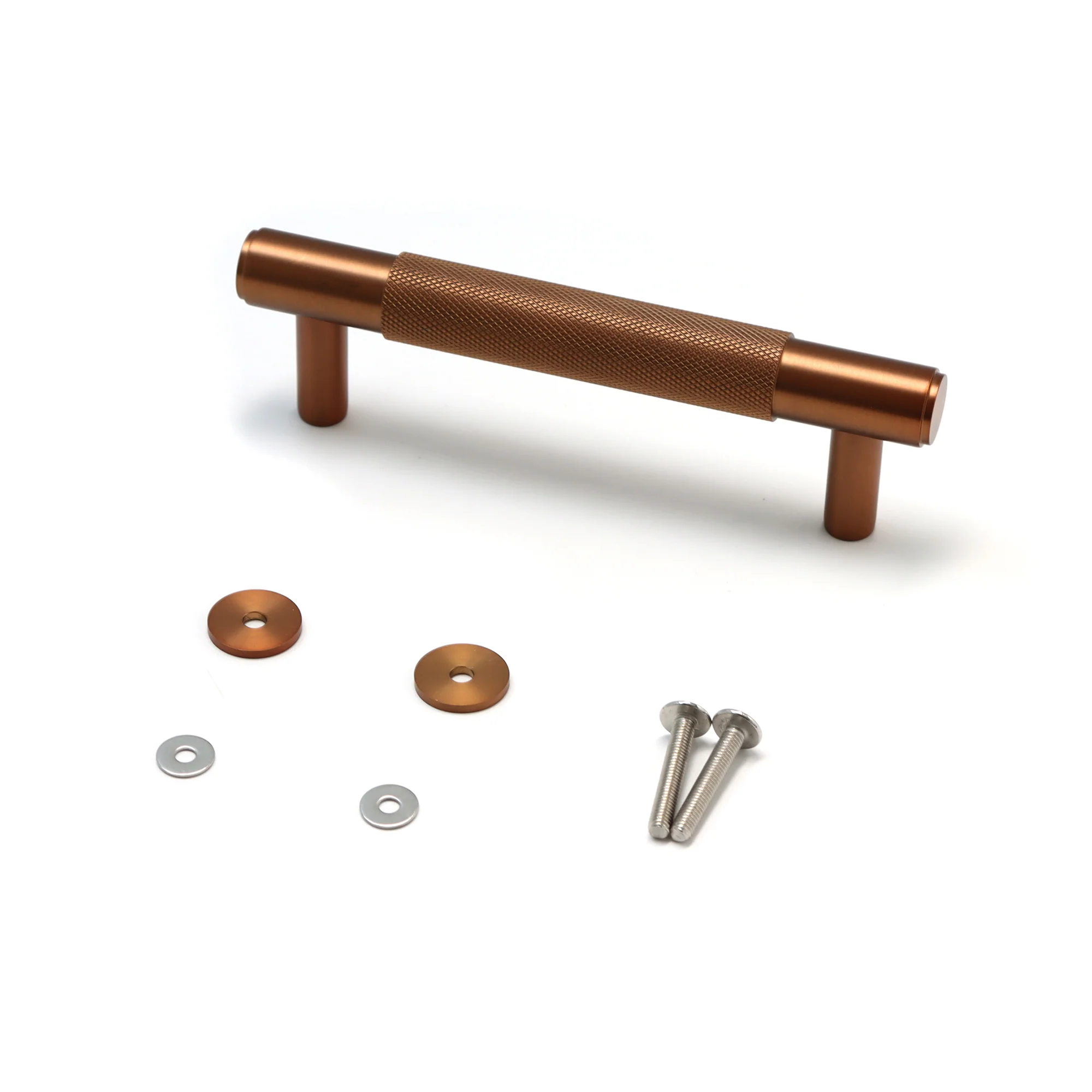 Knurled Small Round T-Bar Pull Handle - Rose Gold (123409) - Image 5