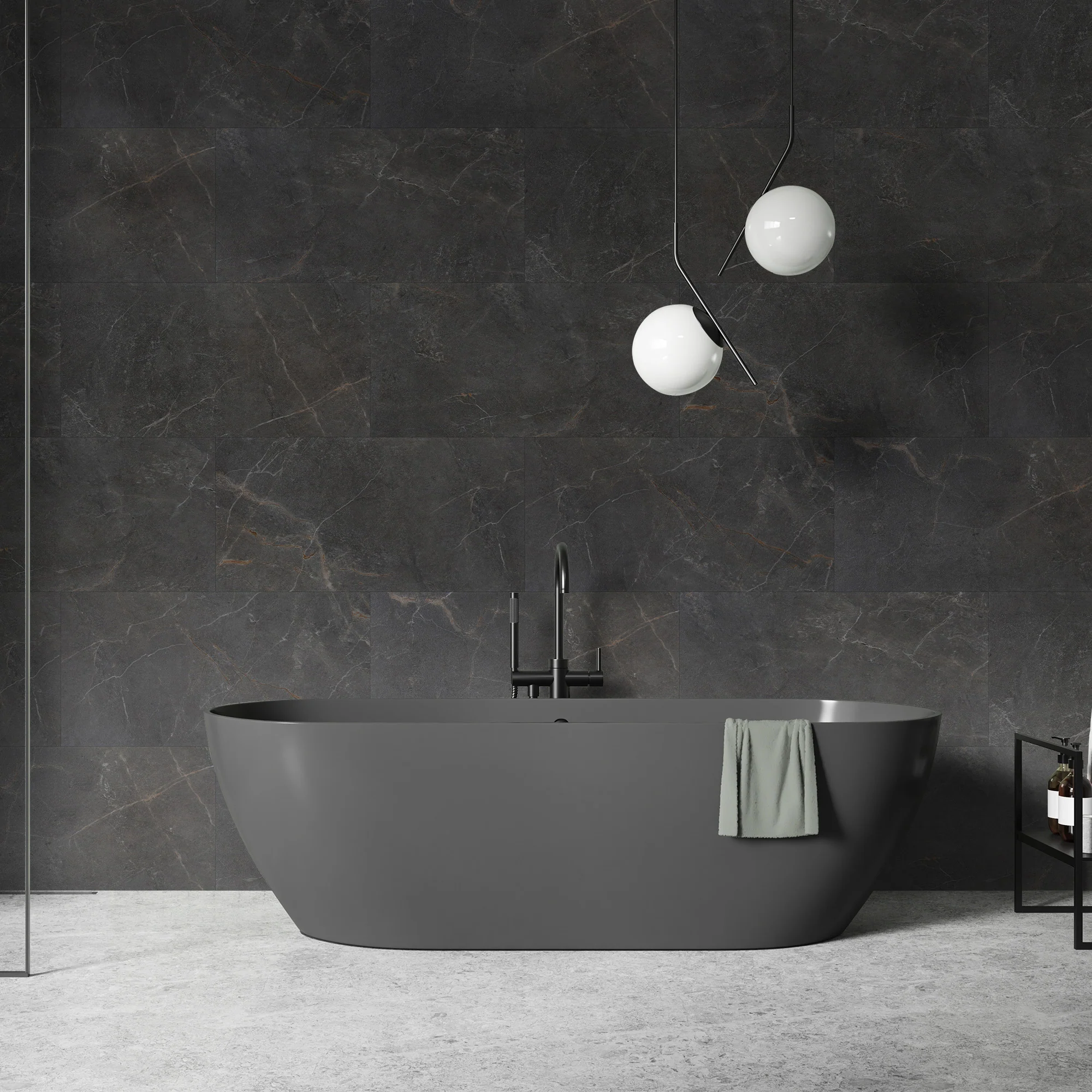 Alberta Stone - Luxe Vision SPC 4mm UV Resistant Coating Wall Panelling Sample - LT-4057 (SKU-345281) - Image 3