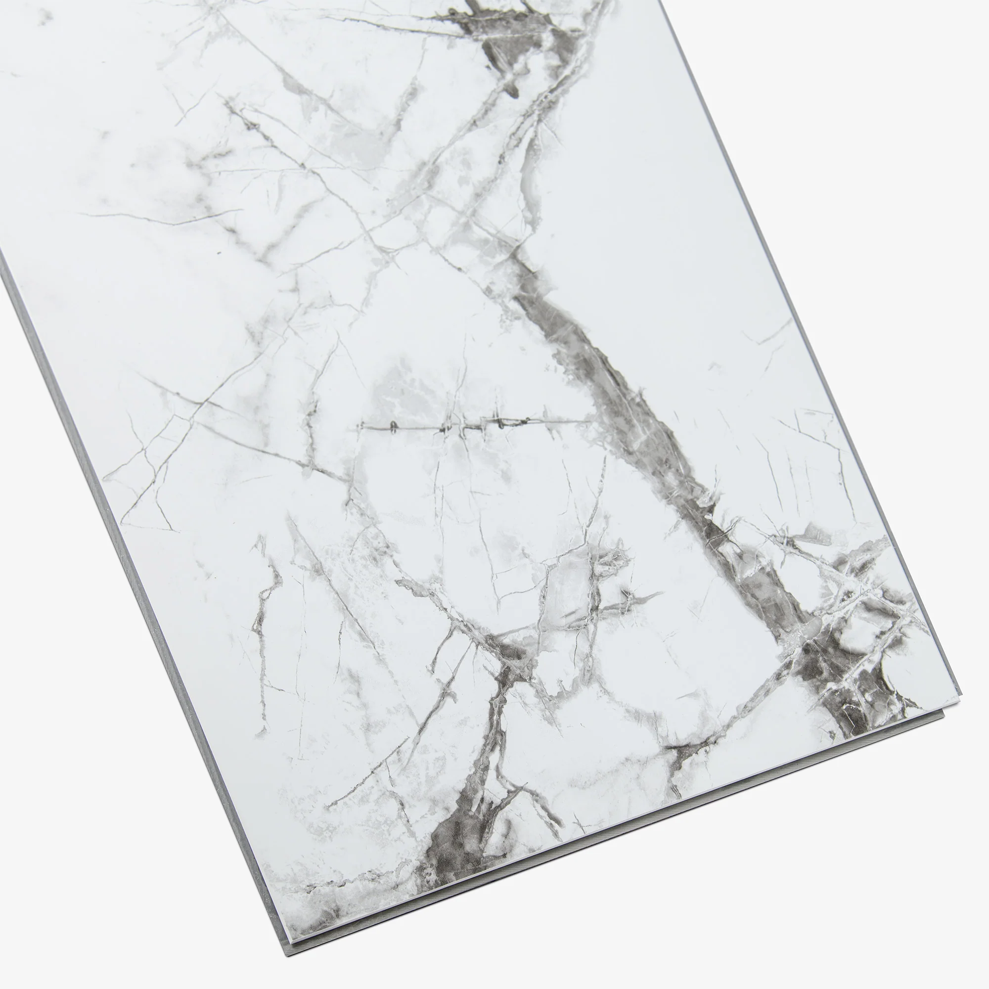 White Marble - Luxe Vision SPC 4mm UV Resistant Coating Wall Panelling Sample - LT-2661 (SKU-345284) - Image 9