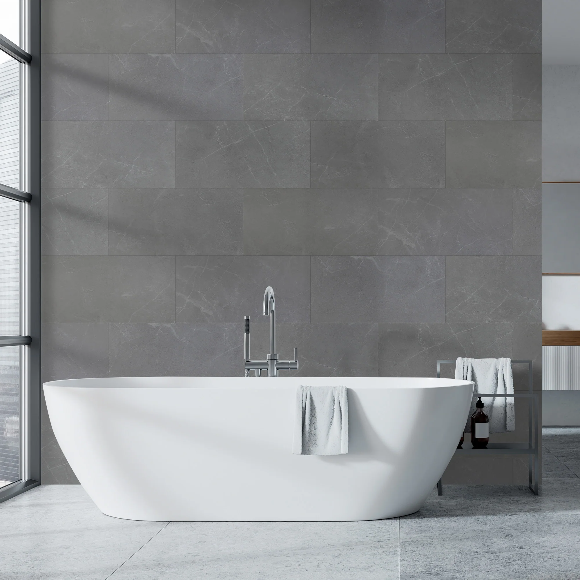 Lyell Stone - Luxe Vision SPC 4mm UV Resistant Coating Wall Panelling (123044)