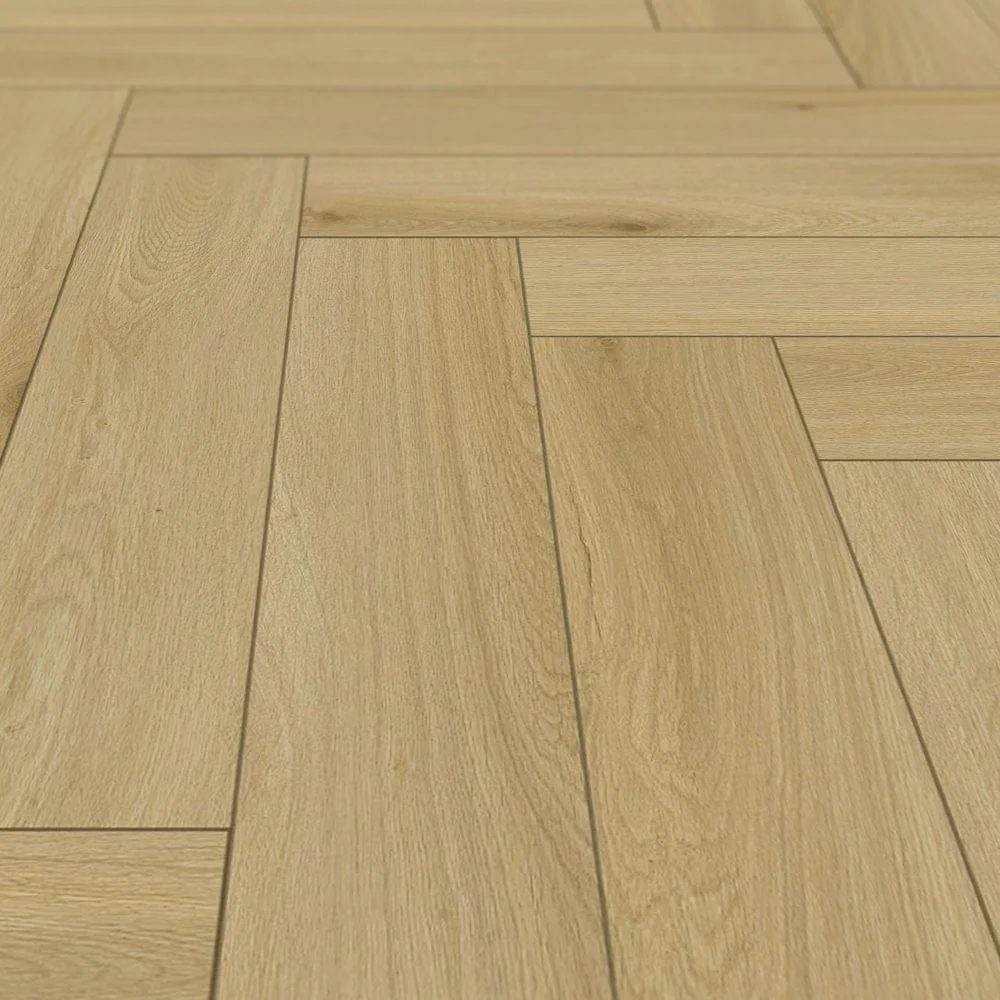 Vancouver Oak - Foundation Herringbone LVT 5mm Anti-Microbial UV Coated Rigid Core Vinyl Flooring (123001) - Image 3