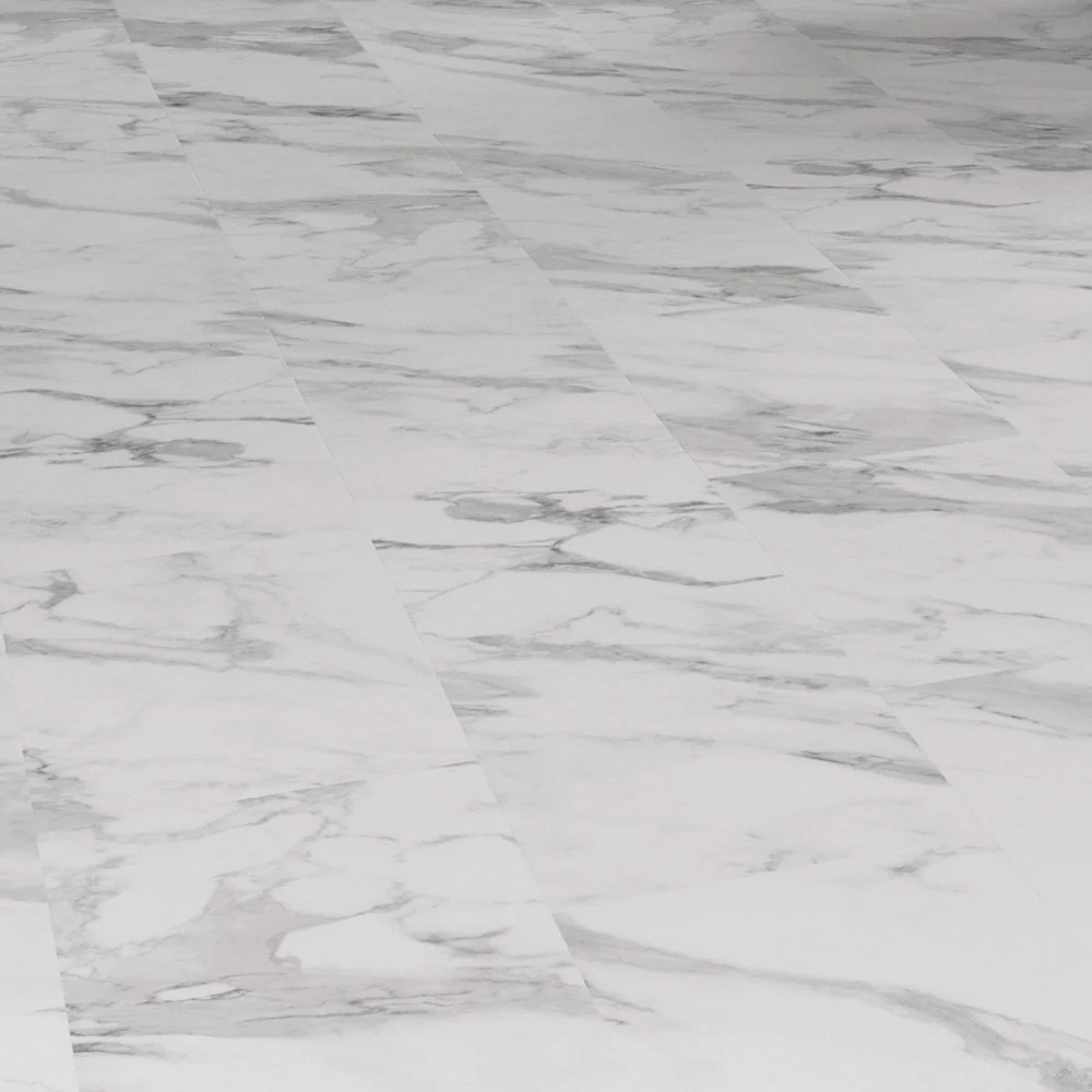White Marble - Prime Plus 5mm Embossed Purecoat Rigid Core Vinyl Flooring (123024) - Image 2