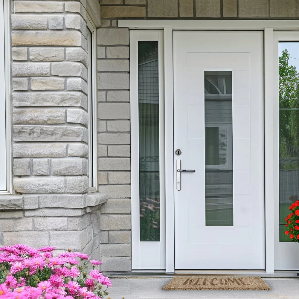 External White Painted Composite Clear Glass Universal Sidelight (121032)