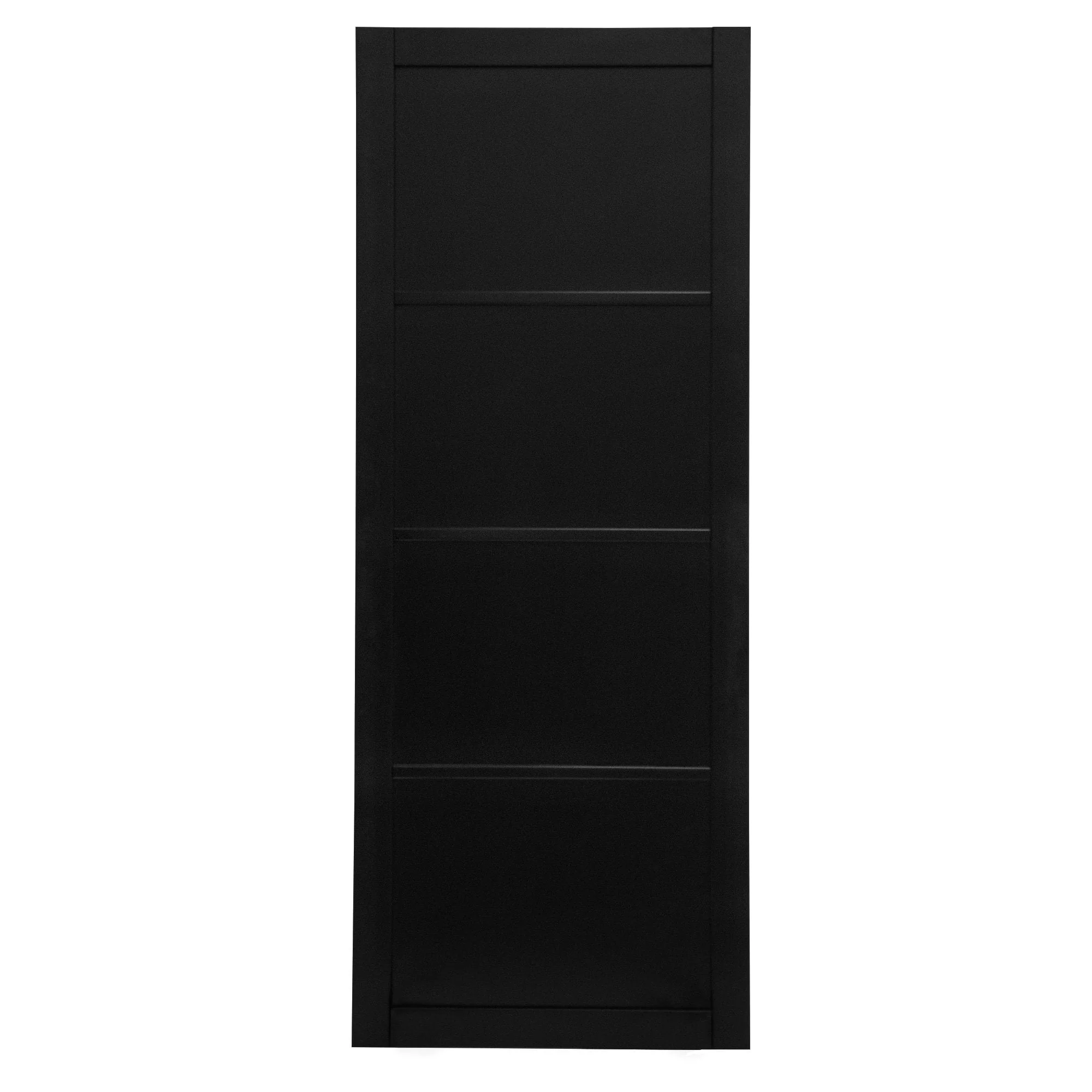 Graphite Black Internal Fully Finished Industrial Studio 4 Panel Door (105835) - Image 3