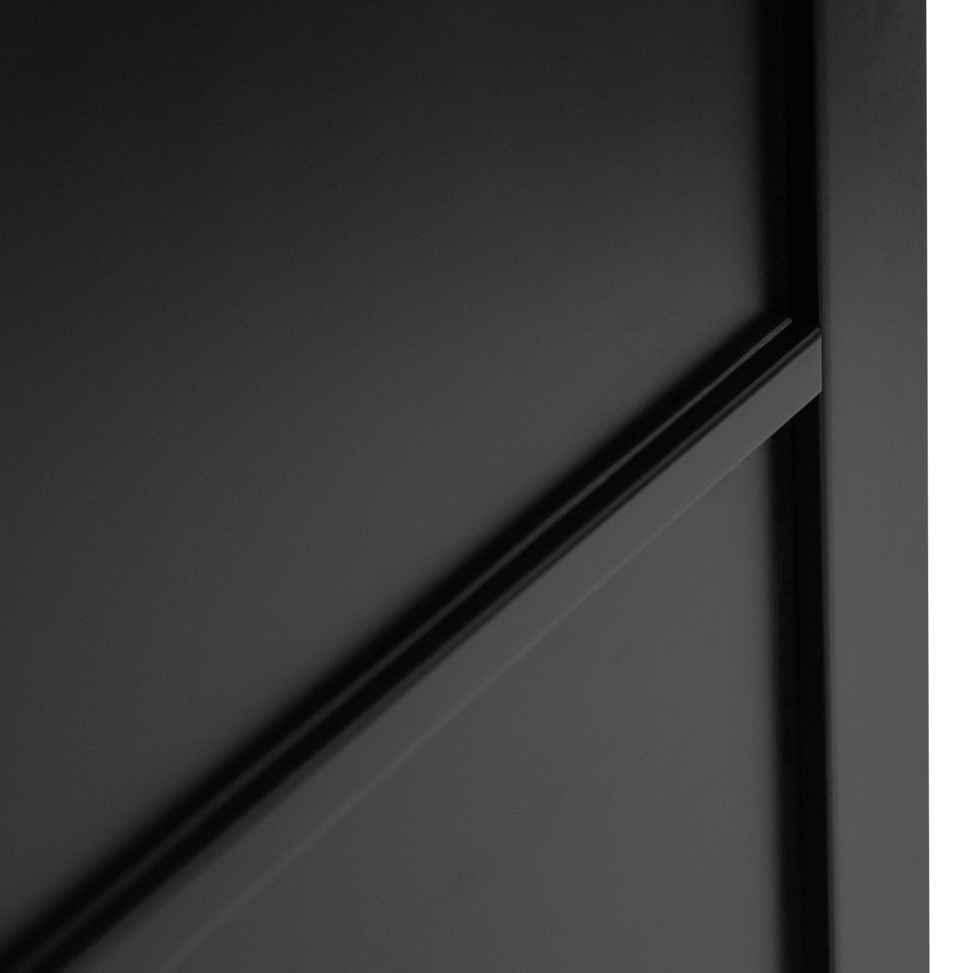 Graphite Black Internal Fully Finished Industrial Studio 4 Panel Door (105835) - Image 5