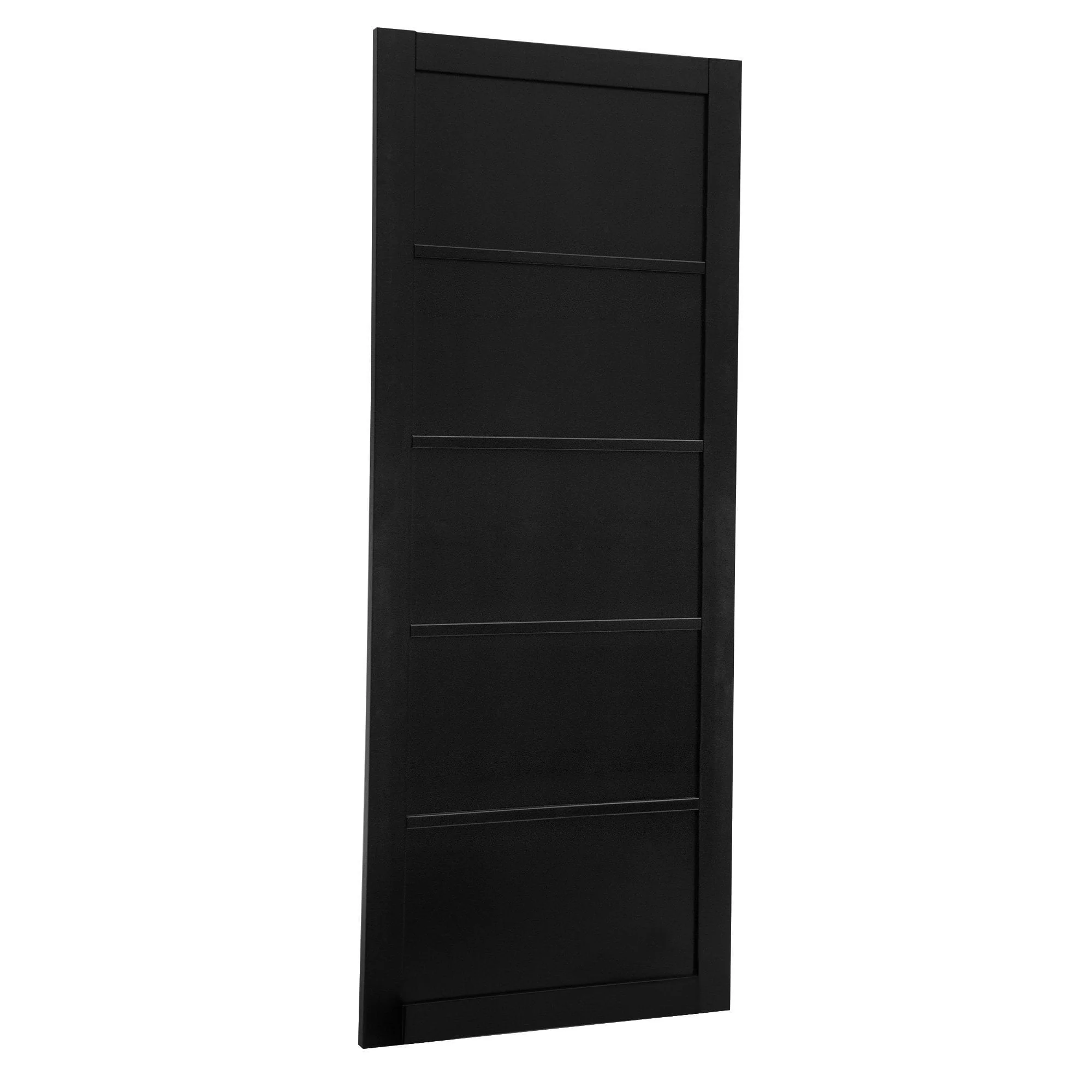 Graphite Black Internal Fully Finished Industrial Studio 5 Panel Door (105838) - Image 2