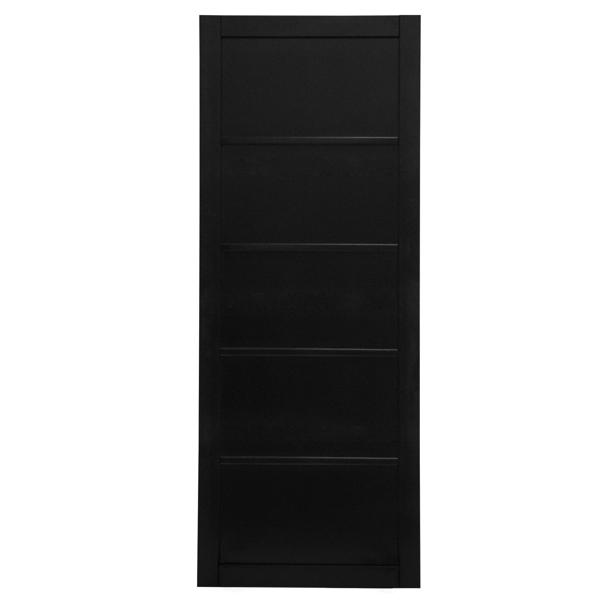 Graphite Black Internal Fully Finished Industrial Studio 5 Panel Door (105838) - Image 3