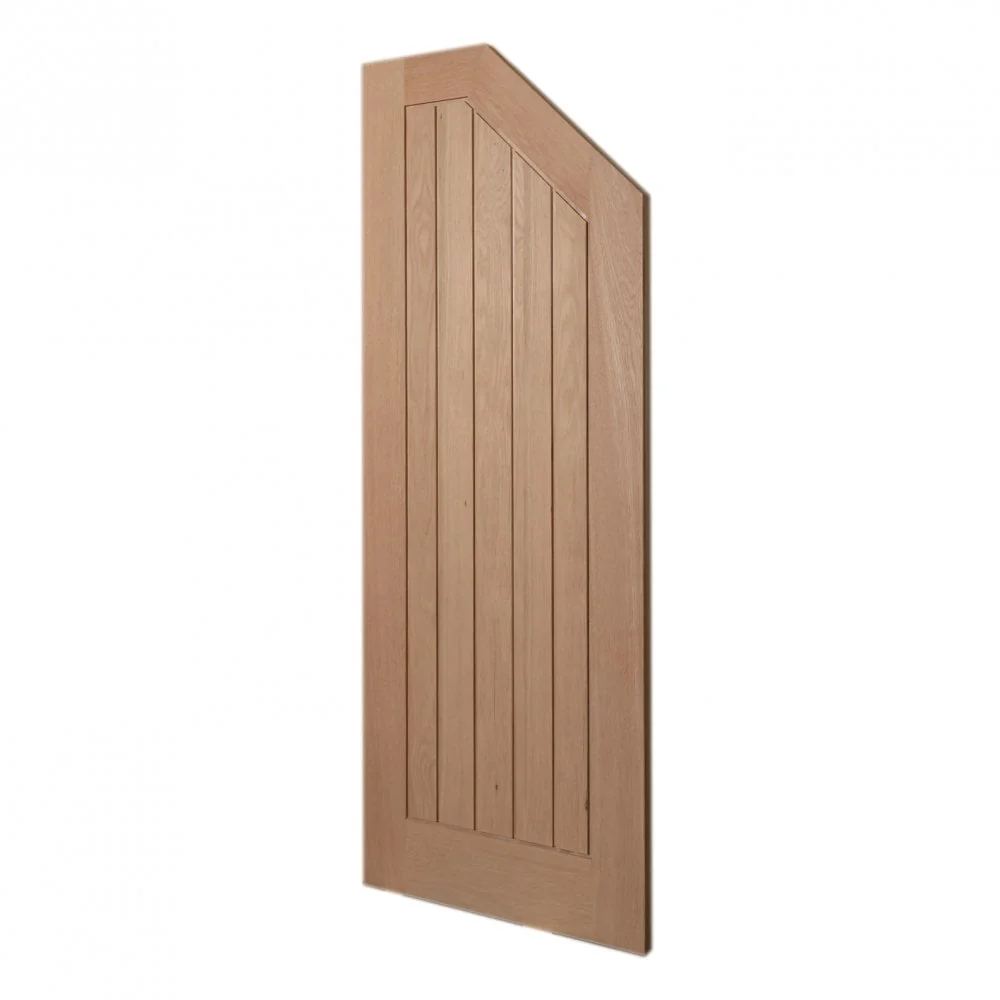 Internal Oak Unfinished Farley Angled Under-Stair Cupboard Door (107971) - Image 4
