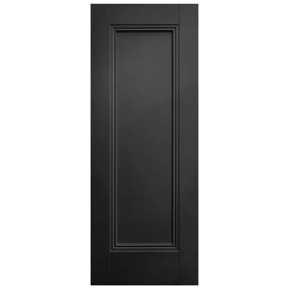 Jet Black Internal Fully Finished 1 Panel Elegance Lancaster Door (124170) - Image 3