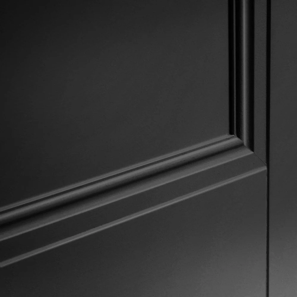 Jet Black Internal Fully Finished 1 Panel Elegance Lancaster Door (124170) - Image 4