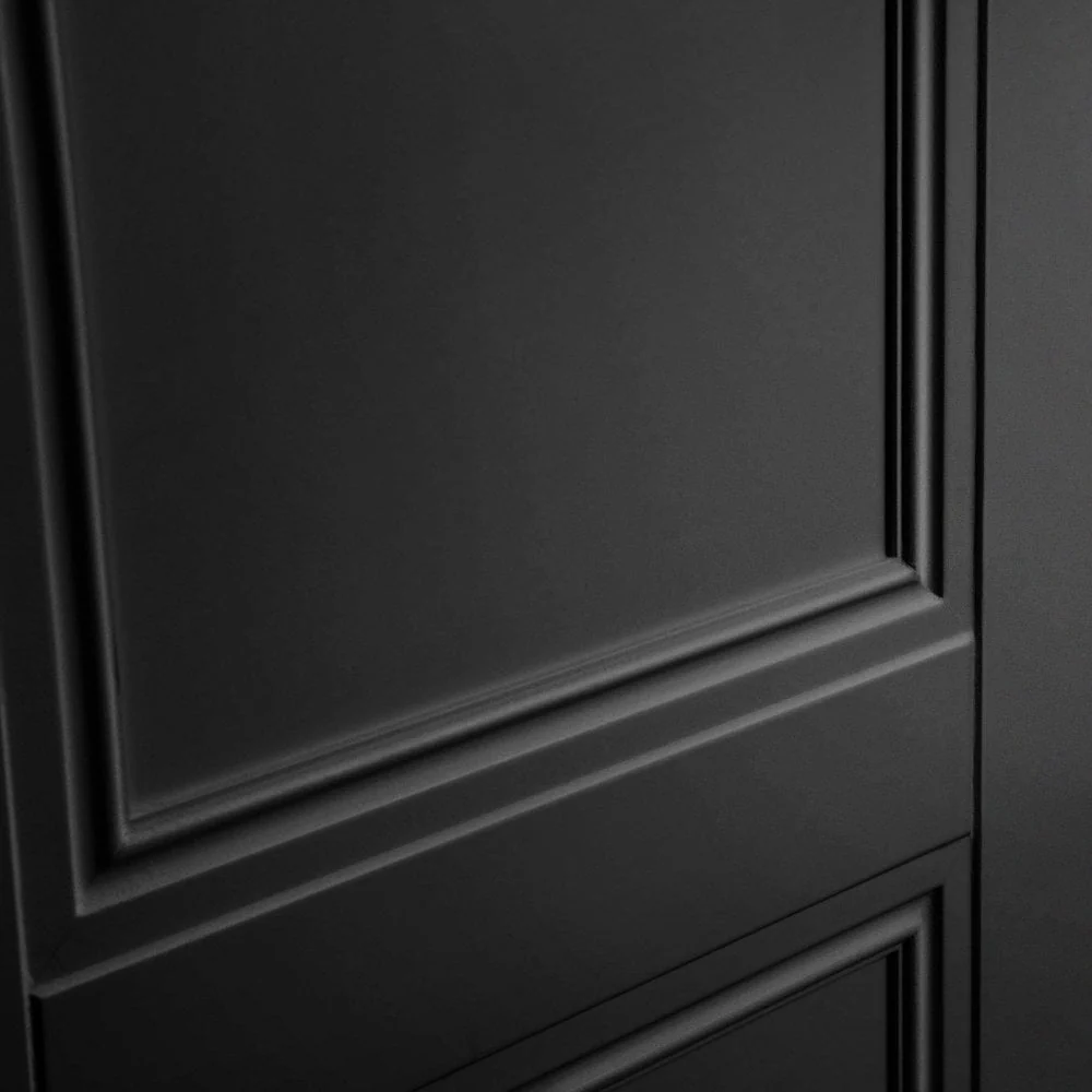 Jet Black Internal Fully Finished 3 Panel Elegance Henley Door (124167) - Image 4