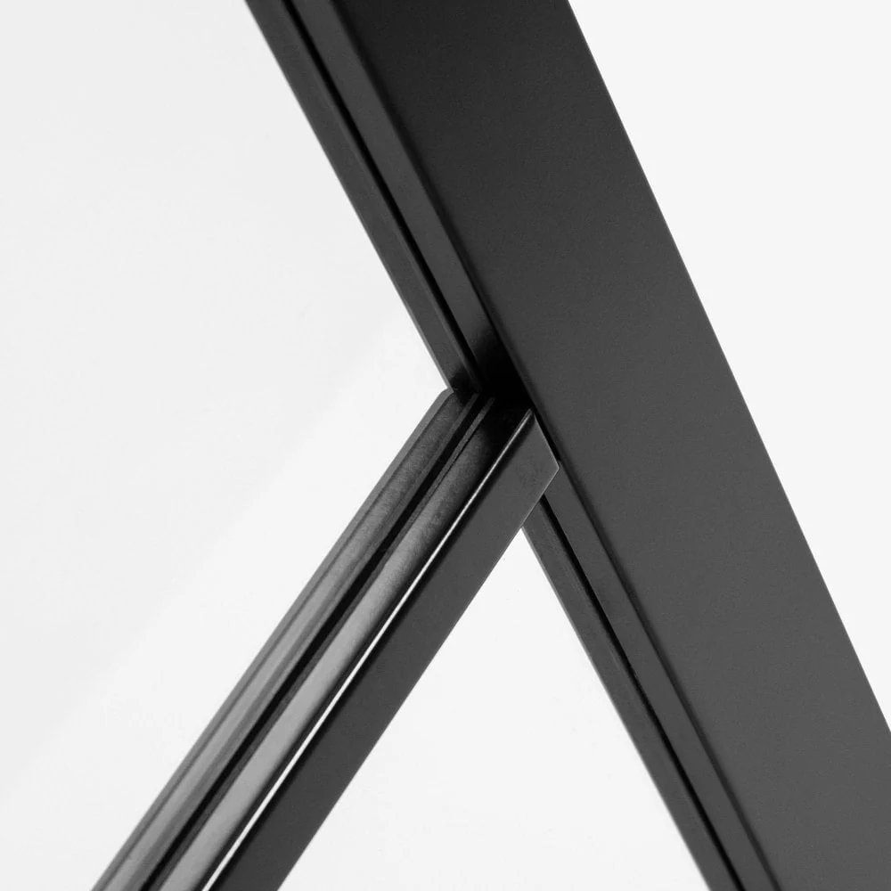 Jet Black Internal Fully Finished 8 Light Clear Glass Industrial Studio Door (124164) - Image 5