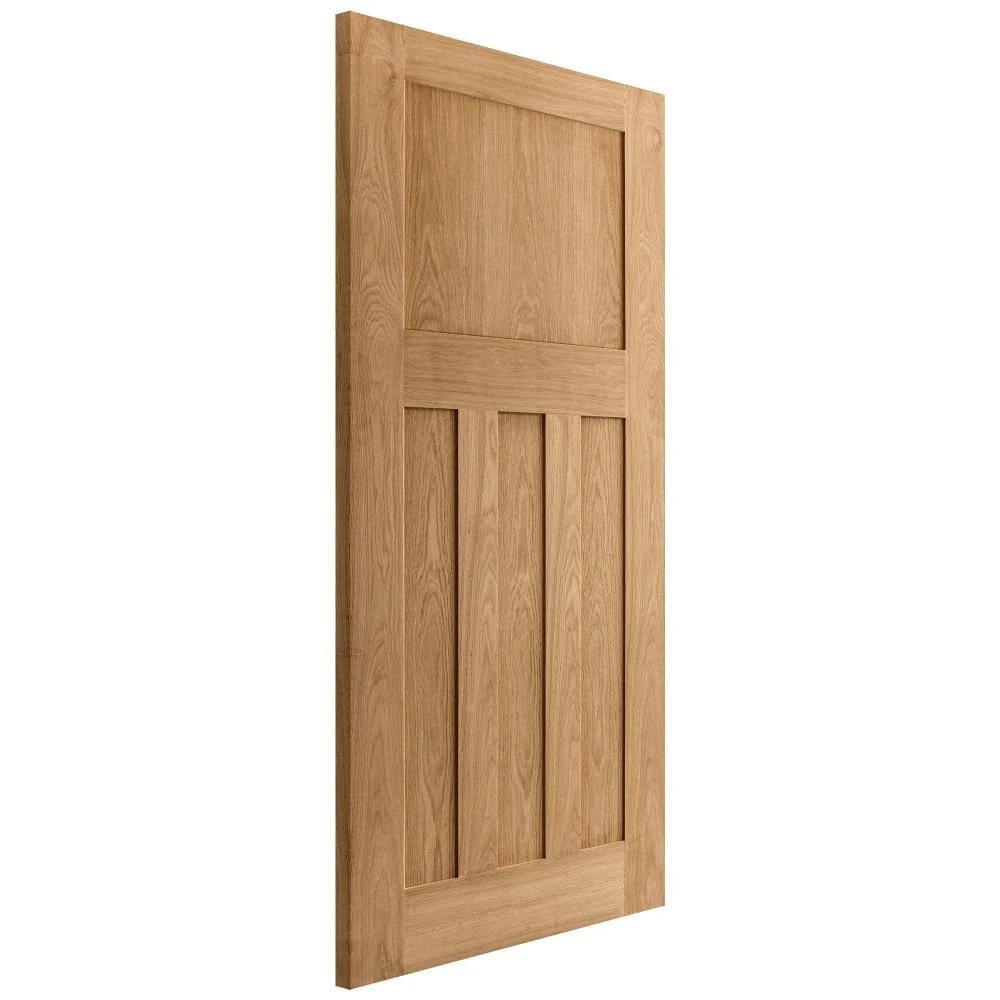 Oak Internal Fully Finished 1930's DX Made-to-Measure FD30 Fire Door (122649) - Image 2