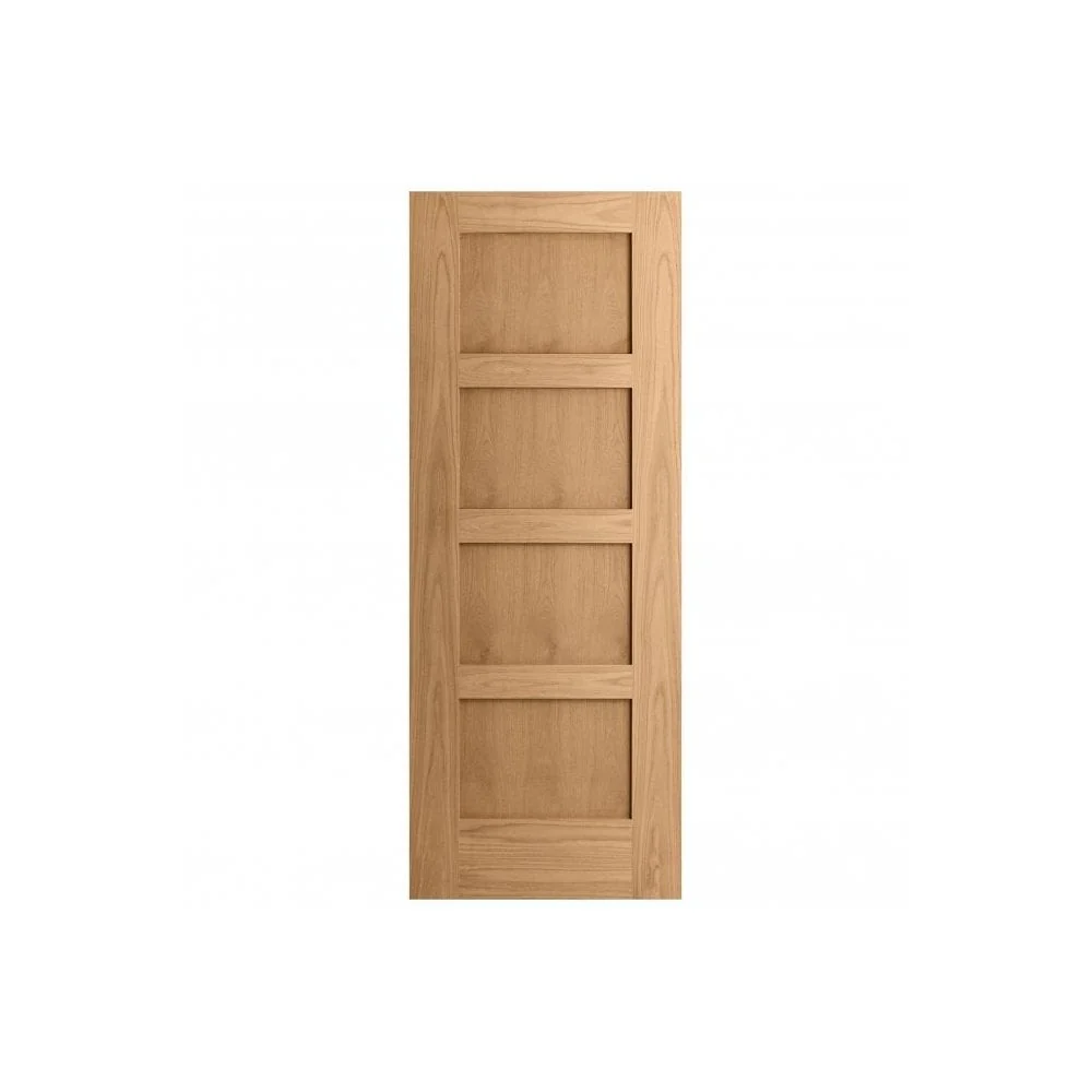 Oak Internal Fully Finished Shaker Made-to-Measure FD30 Fire Door (122646) - Image 3