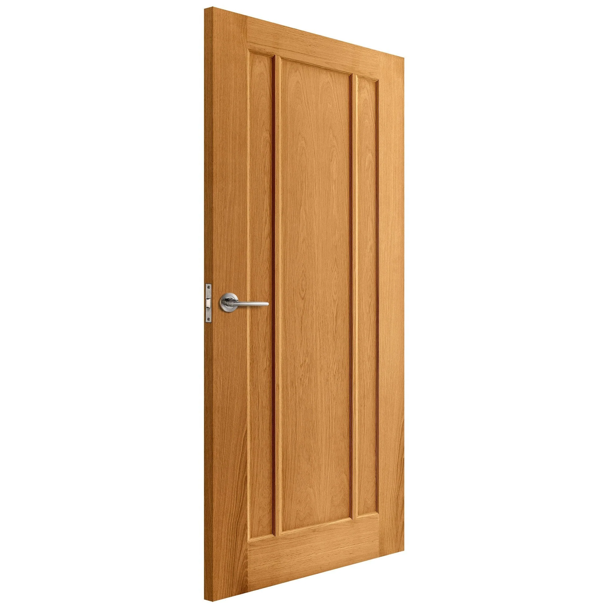 Oak Internal Fully Finished Toledo Made-to-Measure FD30 Fire Door (122651) - Image 2