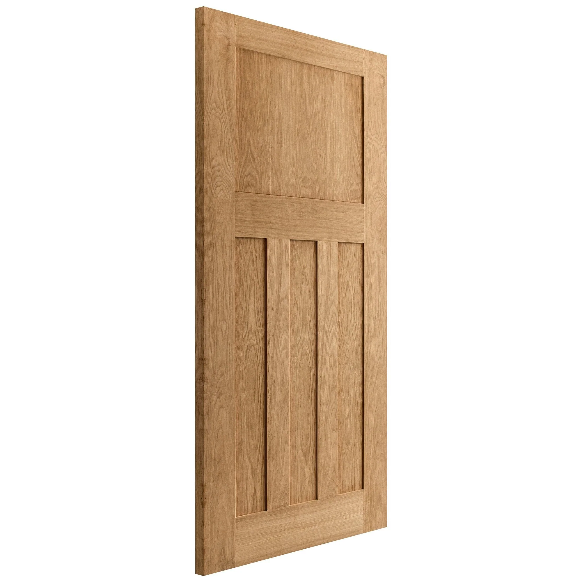 Oak Internal Unfinished 1930's DX 4 Panel FD30 Fire Door (84451) - Image 2