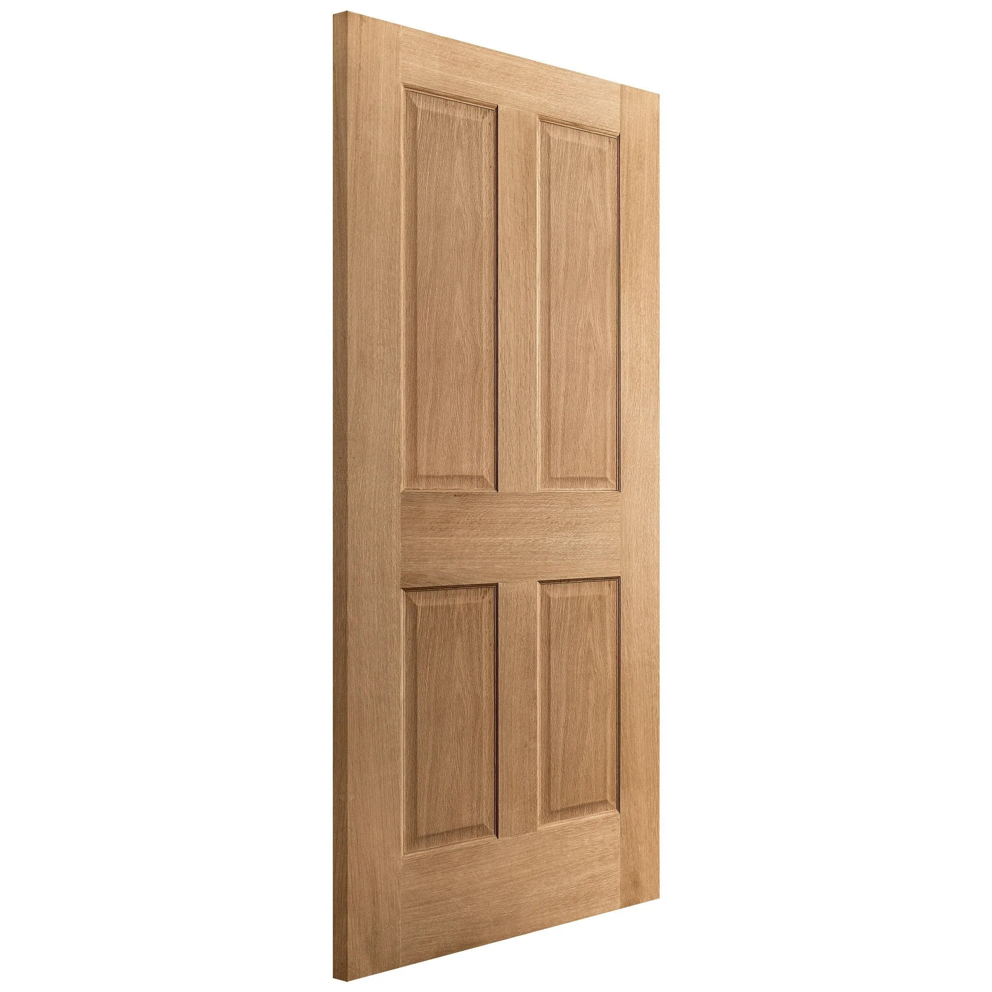 Oak Internal Unfinished Victorian Made-to-Measure FD30 Fire Door (122639) - Image 2