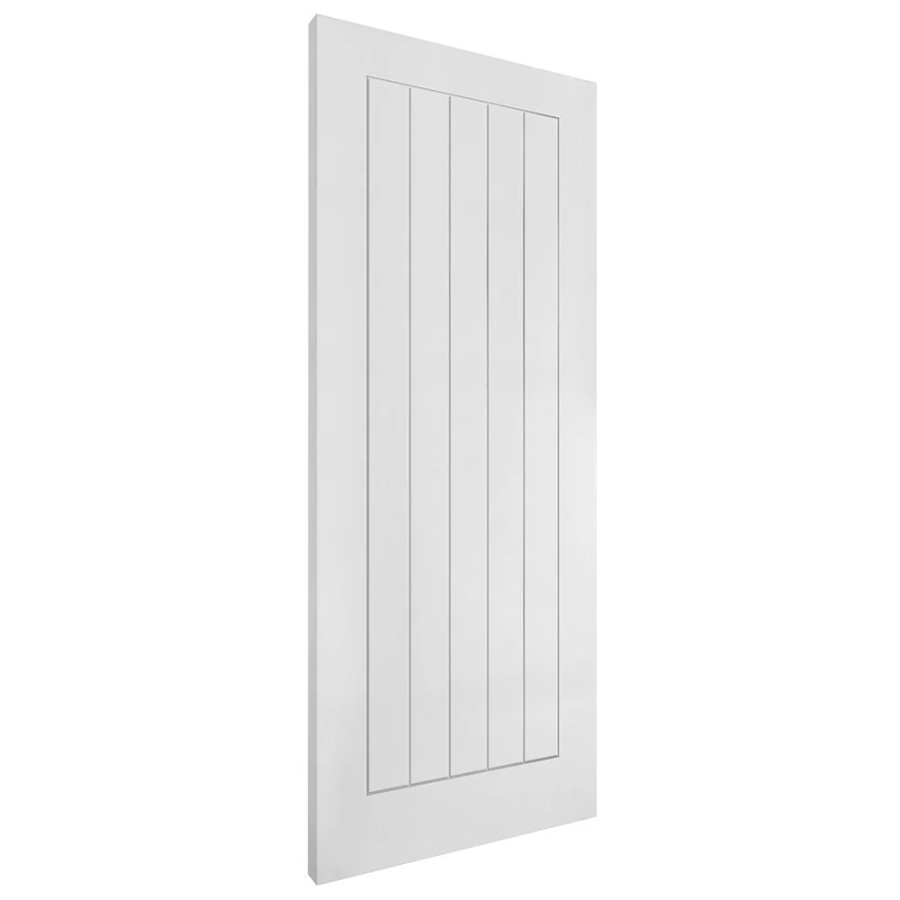 White Internal Lifestyle Moulded Smooth Cottage 5 Panel FD30 Fire Door (124335) - Image 2