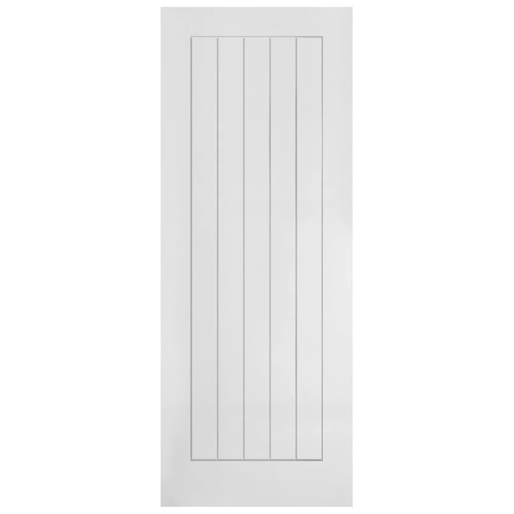 White Internal Lifestyle Moulded Smooth Cottage 5 Panel FD30 Fire Door (124335) - Image 3