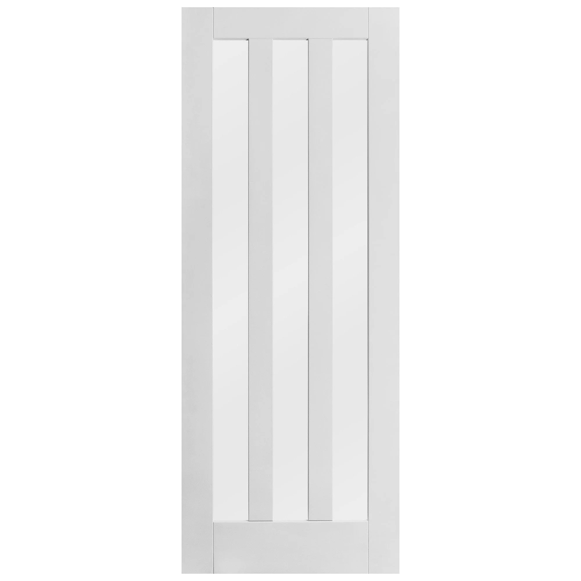 White Internal Primed Ashton 3 Light Obscure Glass Door (107987) - Image 3