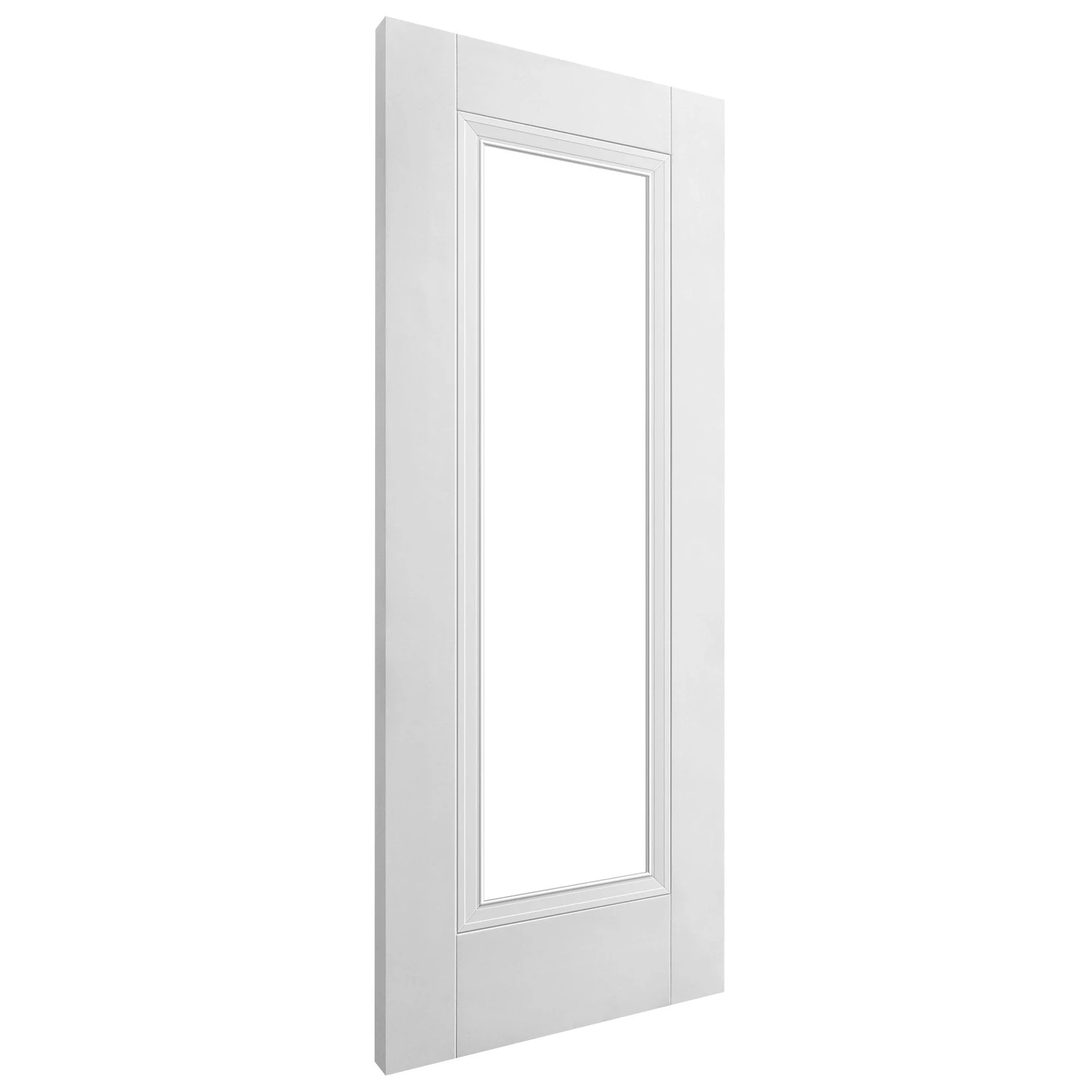White Internal Primed Elegance Lancaster 1 Light Clear Glass Door (78843) - Image 2