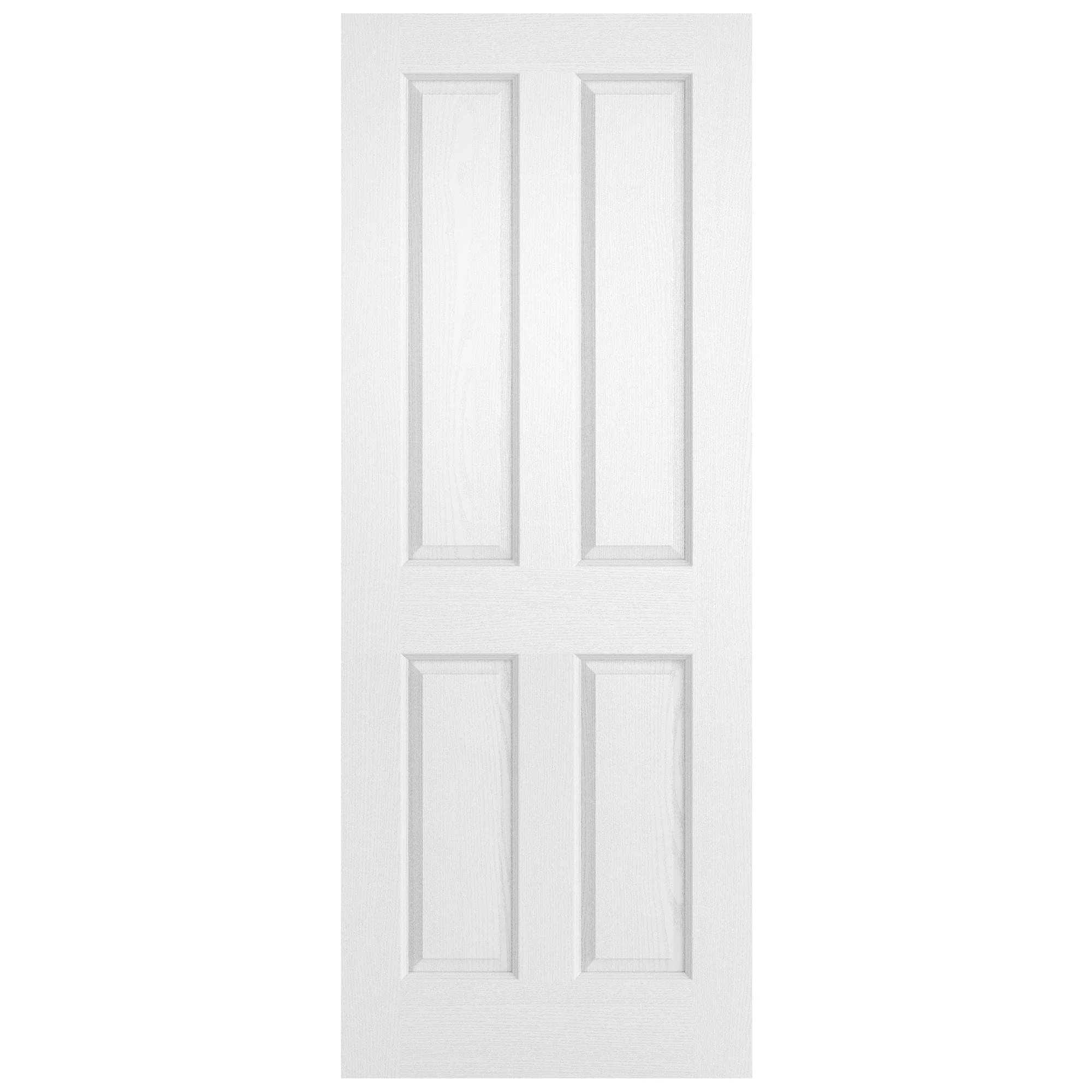 White Internal Primed Lifestyle Textured 4 Panel Square Top Door - Image 3