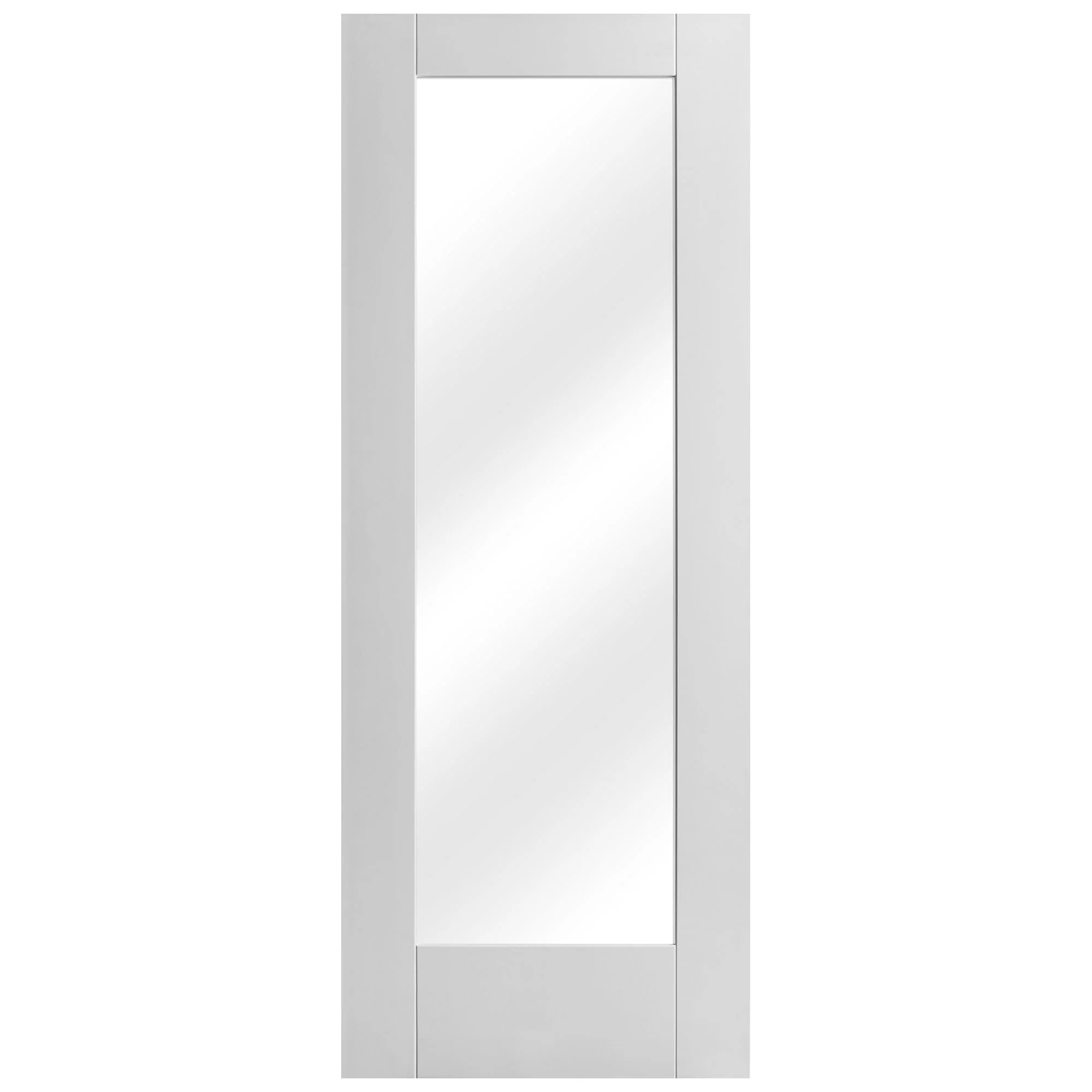 White Internal Primed Pattern 10 Clear Glass Door (51770) - Image 3