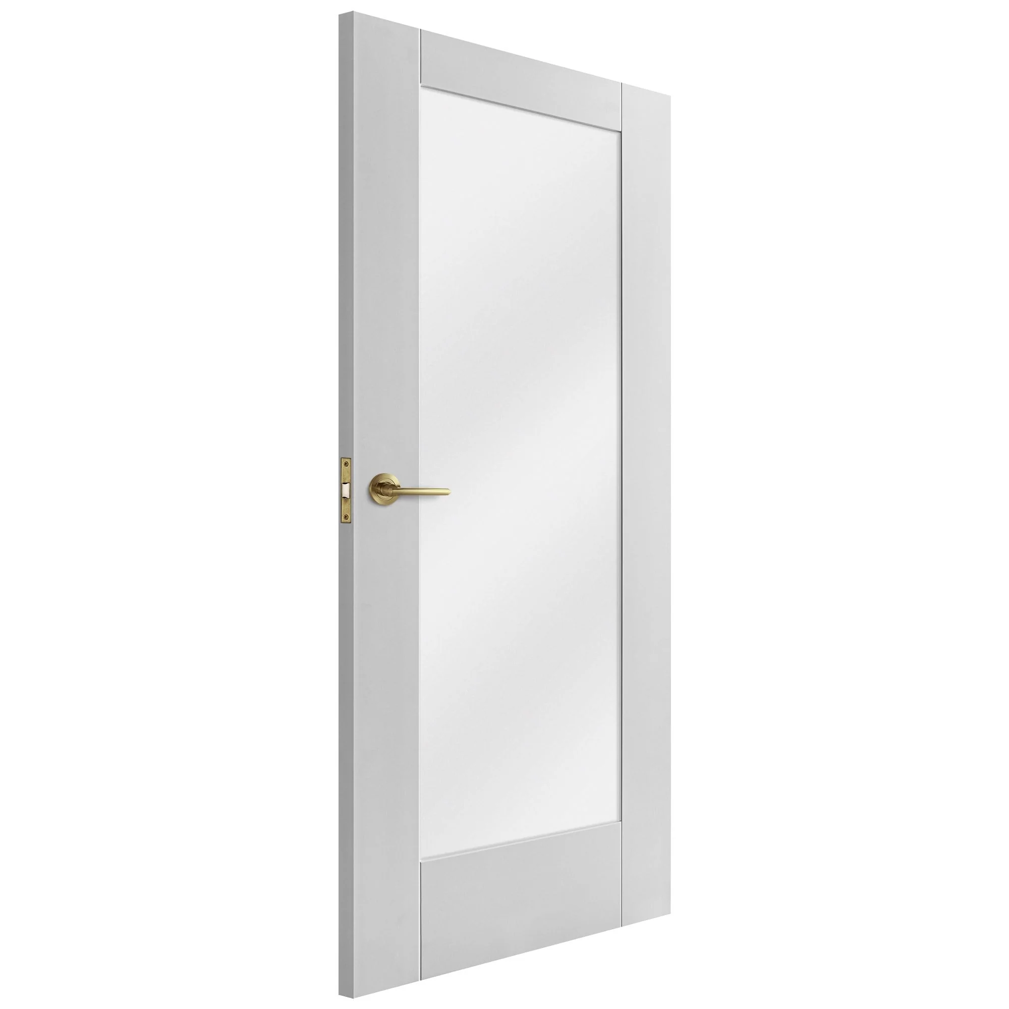 White Internal Primed Pattern 10 Obscure Glass Door (51772) - Image 2