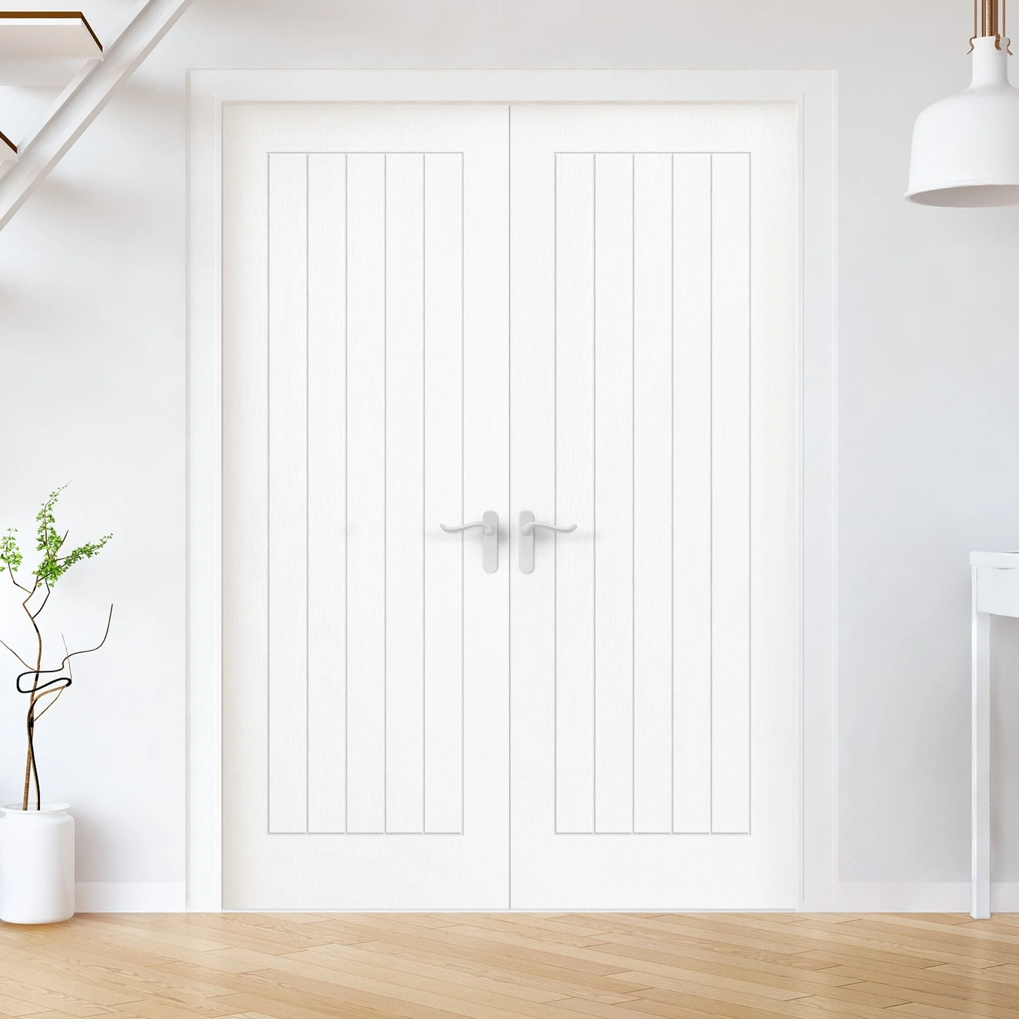 White Internal Fully Finished Textured Lifestyle Cottage Door (119226) - Image 4