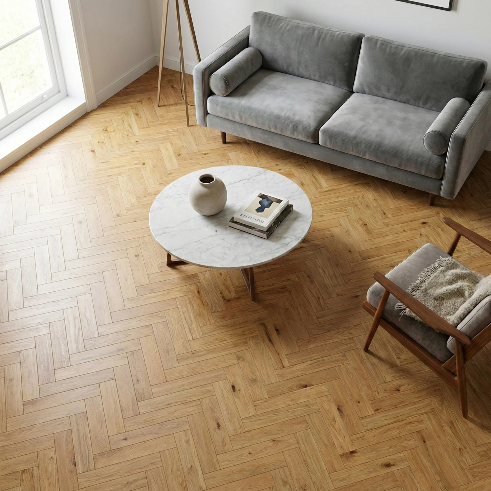 Natural Oak - 18mm Brushed & Oiled Sample (LIBHB14x90NAT) - Image 2