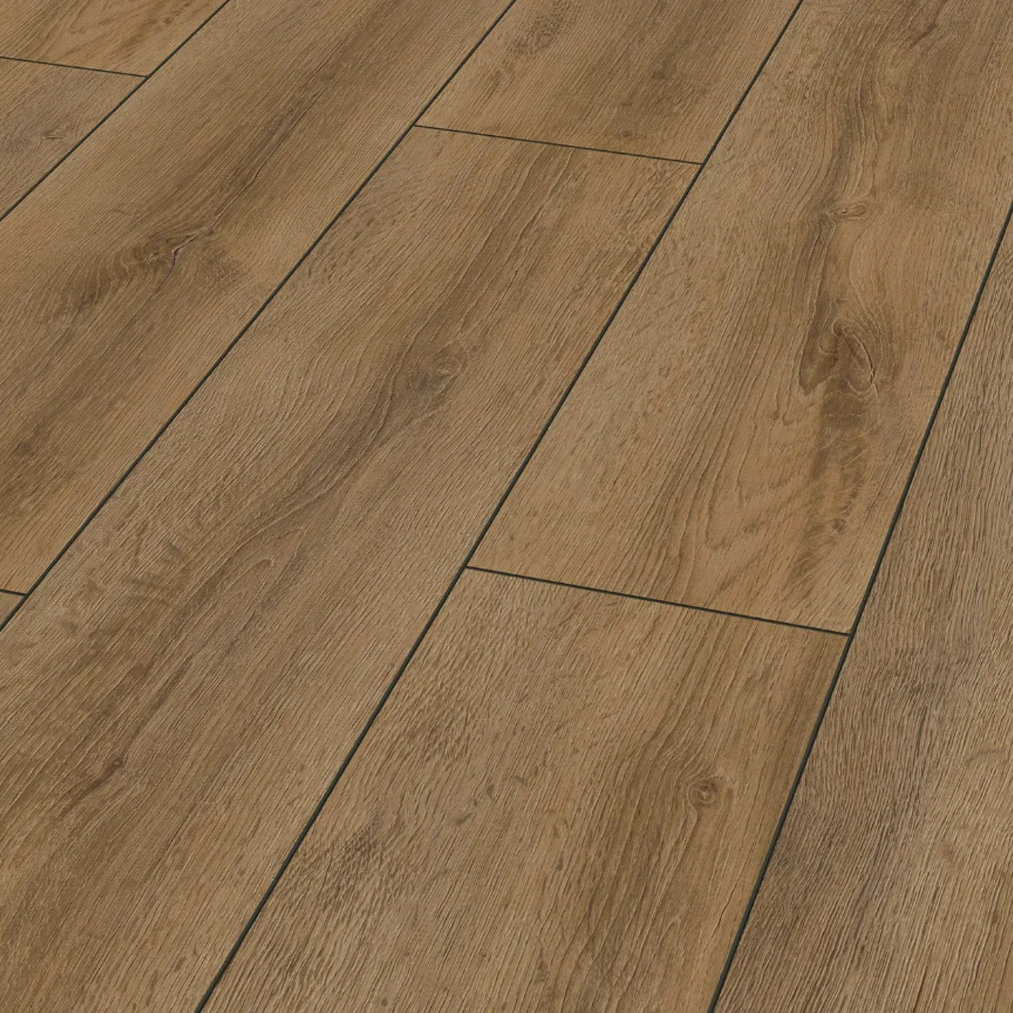 Grand Oak Brown - 12mm Water-Resistant Laminate Flooring (D90222) - Image 3