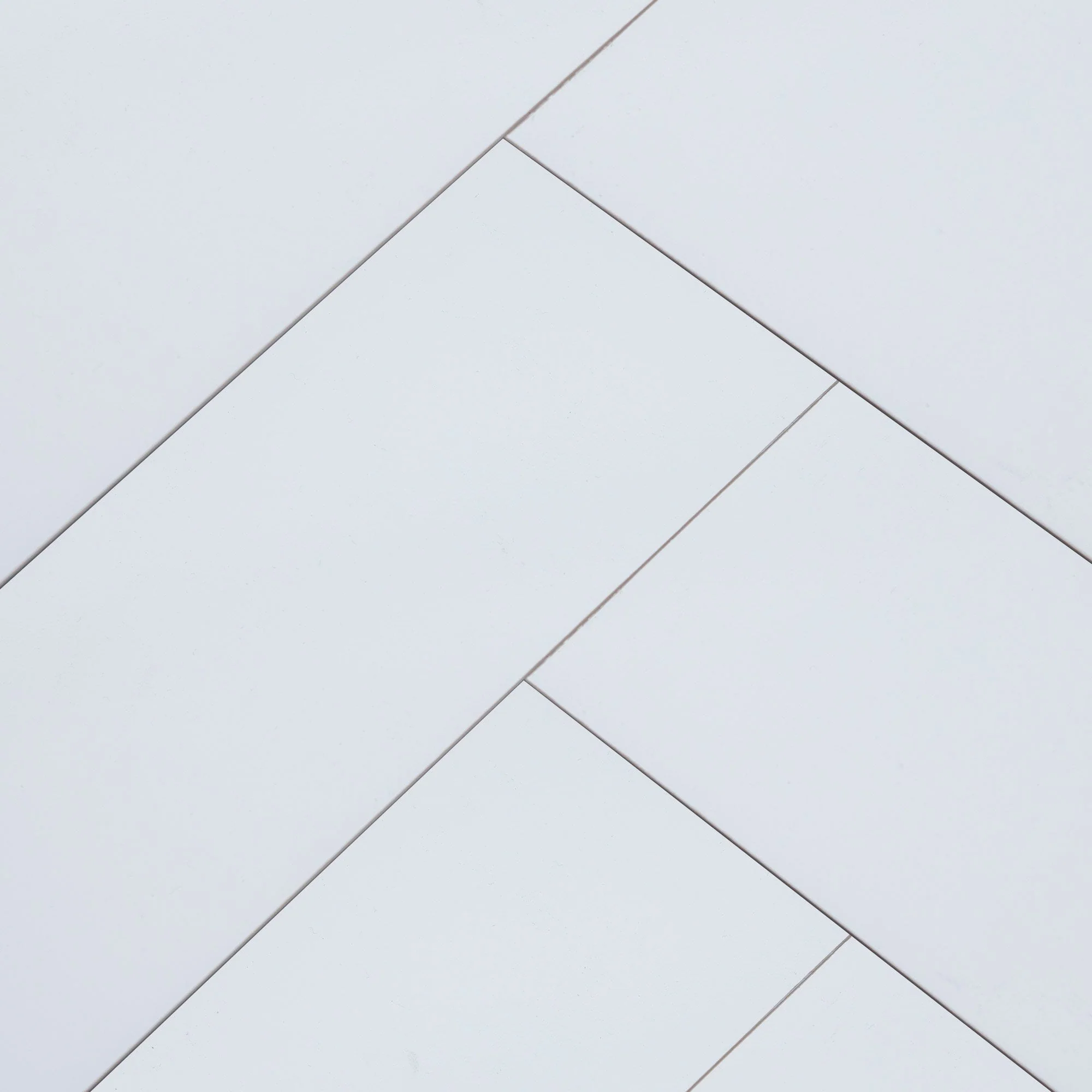 White - Lustre Herrringbone 6mm High Gloss Luxury Vinyl Flooring (122977) - Image 3