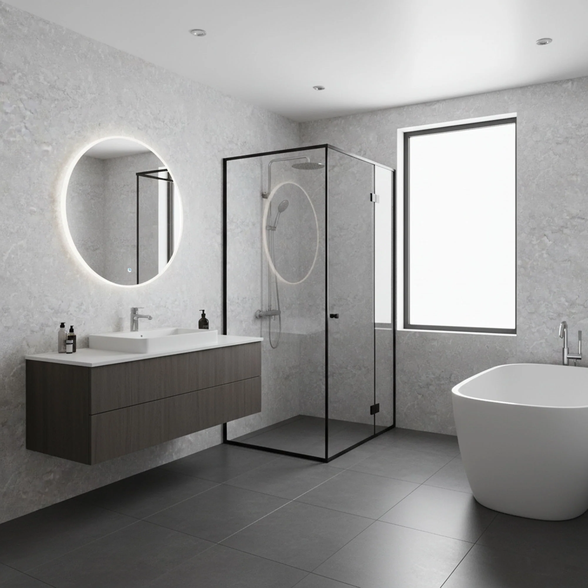 Grey concrete - 10mm Gloss Sample (SP6) - Image 2