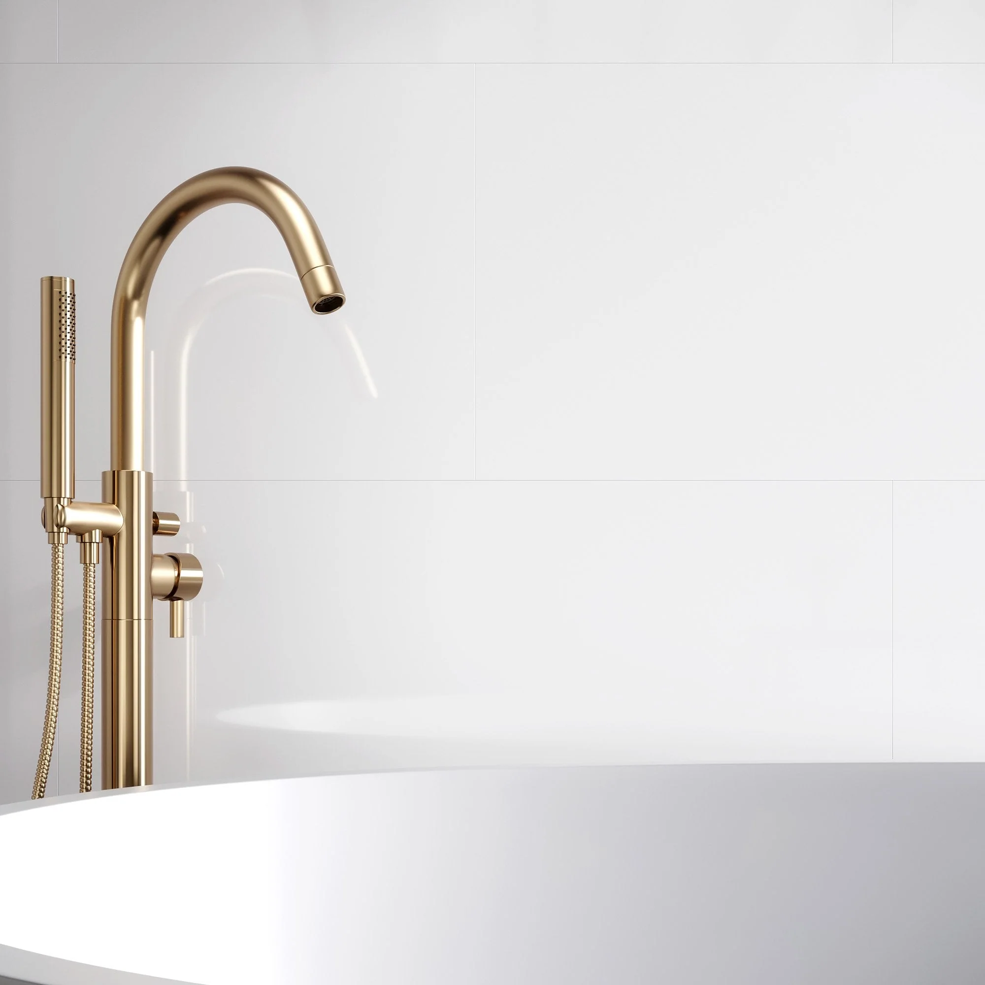 White - Lustre Stone 800 x 400mm Waterproof Wall Panelling (122687) - Image 4