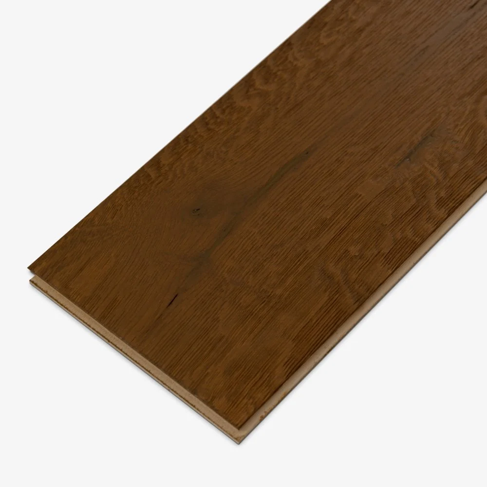 Light Brown Smoked Oak - 14mm Wax Oiled Engineered Real Wood Flooring (124568) - Image 6