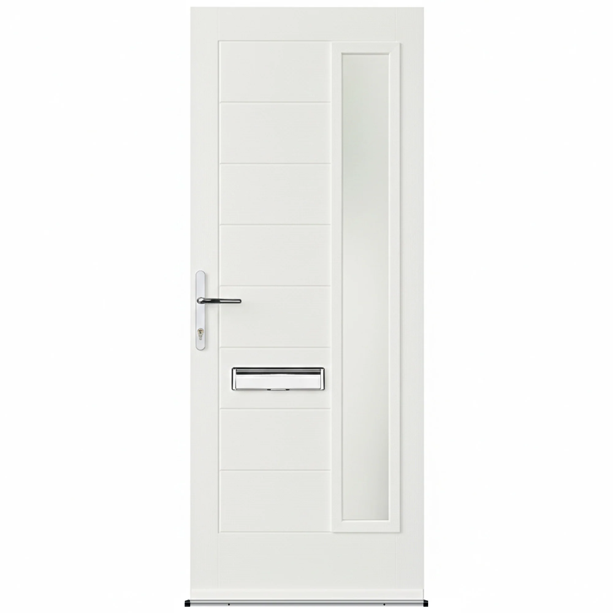 Minera Black Pre-Hung Obscure Satin Glass Composite Front Door Set - Image 8
