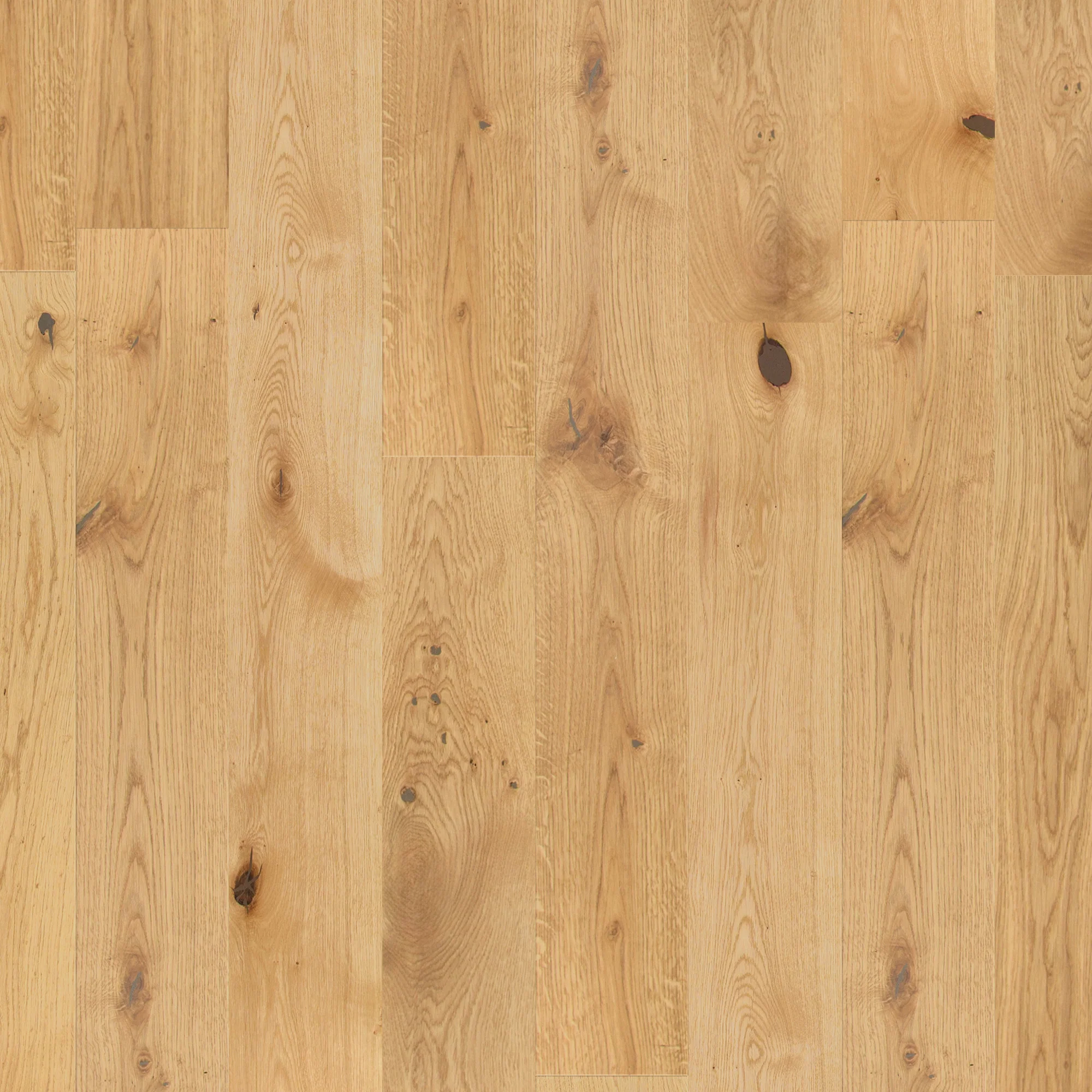 Natural Oak - 14mm Light Brushed Engineered Real Wood Flooring (EOTG14x194NAT) - Image 2