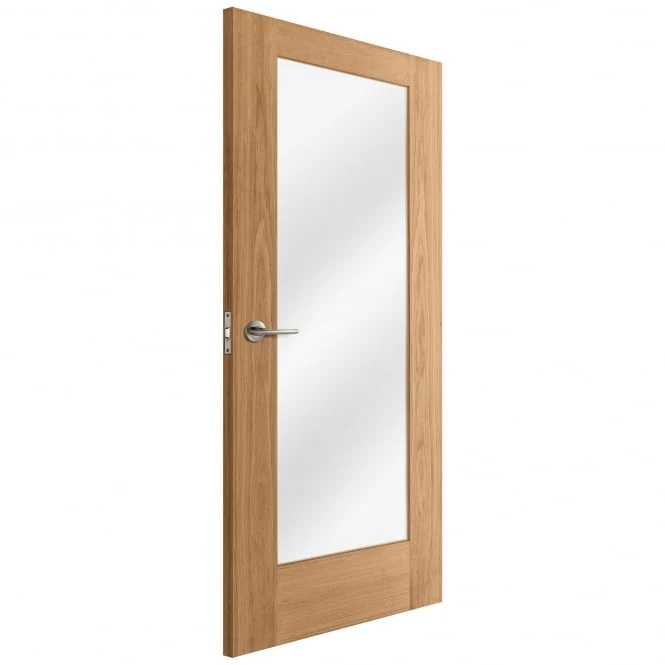 Oak Internal Unfinished Pattern 10 1 Light Clear Glass Door (51734) - Image 2
